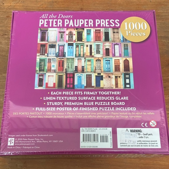 New puzzle Peter Pauper Press 1000-Piece Puzzle - Beautiful doors - Picture 4 of 8